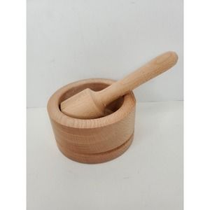 Wooden‎ Mortar and Pestle Set